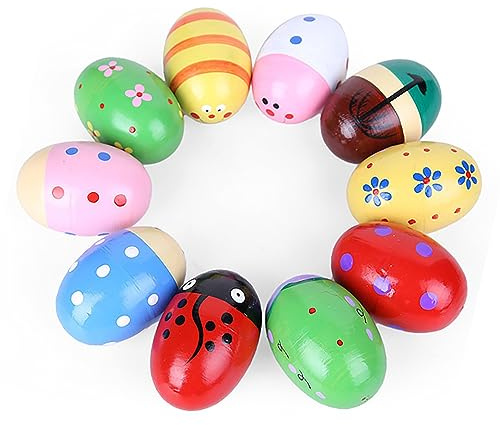 Bonbela Maracas Egg Shaker Bunte Tierform Hand Percussion Musikinstrumente Spielzeug für Kinder Kleinkinder