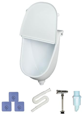 SVCEQZE Urinoir Pour Garage | Dispositif Murale De Dérivation D'Urine Pour Extérieur - Urinoir Étanche avec Couvercle Anti-Débordement pour Garçon Homme Extérieur Camping