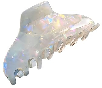 Aniyan Haarspange für Damen – Große Claw Clip aus Acetat, Langlebig & rutschfest, Elegantes Haaraccessoire für Dickes & Feines Haar im Alltag (Weiß C)