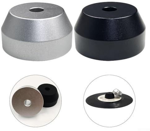 Adaptateur de centre de disque vinyle pour disques de 17,8 cm, accessoire parfait pour tourne-disque (argent)