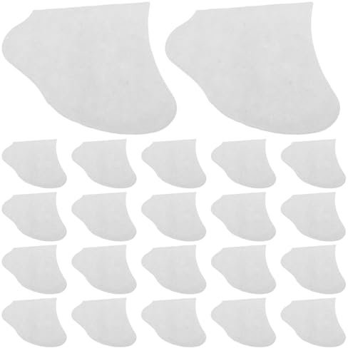 MAJORMENCH Fußpflegesocken Weiß Fußüberzüge aus Vliesstoff 50 Paar mit Auslaufsicherer Funktion Praktische Pediküre Zubehör für Spa und Hotelanwendungen