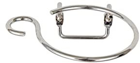 Wenko 18280100 Porta Asciugacapelli Milano con Portacavo per il Montaggio a Parete, Acciaio, 11 x 4,5 x 12 cm, Cromo