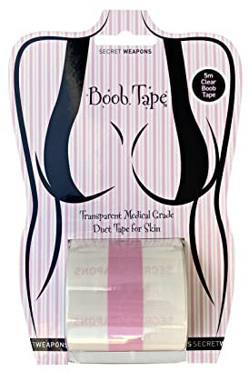 Original Invisible Boob Tape - Breast Lift Roll - Roll of Cler Invisible Medical Grade Body Tape & Backless Strapless Bra Tape