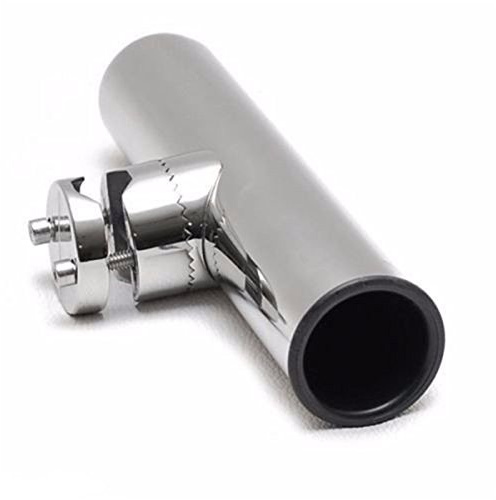 FreeTec 1pcs Edelstahl Angelrutenhalter Rotierbar Rutenhalter für Rails