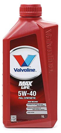 Valvoline Olio Motore MaxLife 5W-40 1L Lubrificante Auto Sintetico, realizzato per estendere la durata del motore