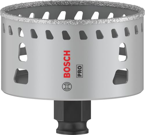 Bosch 1x Scie trépan PRO Tile Power Change Plus | pour Carreaux de Hard Ceramic, Céramique tendres, Ø 76 mm Professional Accessoire Perceuses