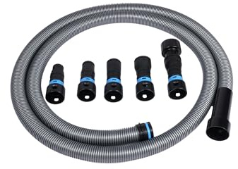 Cen-Tec Systems 94698 Quick Click 3 m Schlauch für Haus- und Ladensauger mit erweitertem Mehrmarken-Elektrowerkzeug-Adapter-Set zur Staubsammlung