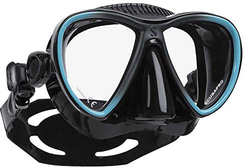 SCUBAPRO Synergy Twin Tauchmaske mit Comfort Strap (schwarz/türkis)