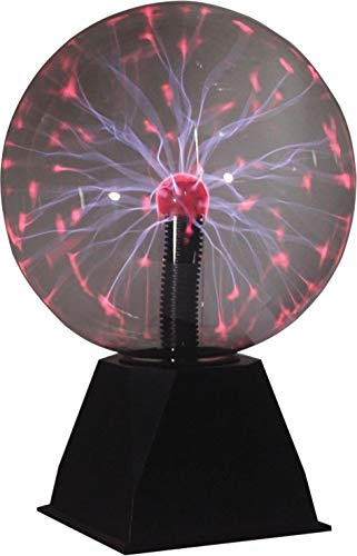 Netagon 8 inch Retro Lightning Effect Contact Sensitive Round Lava Light Globe Lamp Plasma Ball (Round)