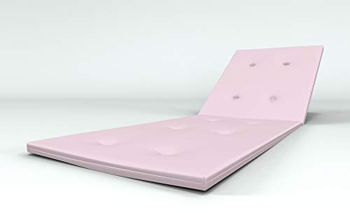 ALOHA Liegenauflage Auflage Polster für Gartenliege Liegestuhl Sonnenliege Liege Kissen Sonnenliege Strandliege (Pink / 190x54x4cm / 1 Stück / + Steppung)