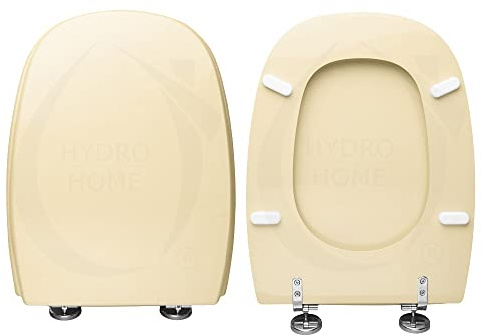 Toilettensitz Square Pozzi Ginori Holz beschichtet mit Polyesterharz Champagne, Toilettenbrillen by HYDRO HOME