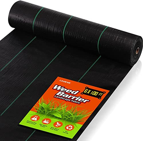 LAVEVE Unkrautschutzmatte, strapazierfähig, 90 g, für Garten, Landschaft, Unkrautschutzmatte, Bodenabdeckung für Gartenbett/Landwirtschaft