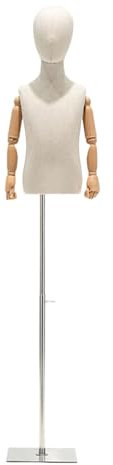 Schneiderpuppe Verstellbar Ausgestattet mit Einem Vielseitigen Roboterarm, ABS-Material Ist Langlebig und Langlebig, Mannequin-Torso Anwendbar Kleiderständer, Boutique, Bekleidungsgeschäft ( Size : Sq