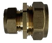 WRAS 22mm to 15mm Reducer - Brass Compression Reducing Connector, Essential Plumbing Fittings, Durable, BS EN 1254-2 Certified 15mm 22mm Adapter