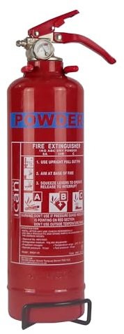 iCan 1kg Powder Fire Extinguisher - Portable Stand - Multi-Class Defense