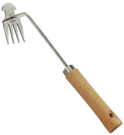 Fugenkratzer Unkraut Unkrauthacke, 27/30cm Unkrautstecher, LöWenzahnstecher,Gartengeräte,Pro fi Trimmer Unkraut,Gartengerät Kleine Hacke, Kleine Hacke, Gartengerät, Edelstahl Unkrautzieher