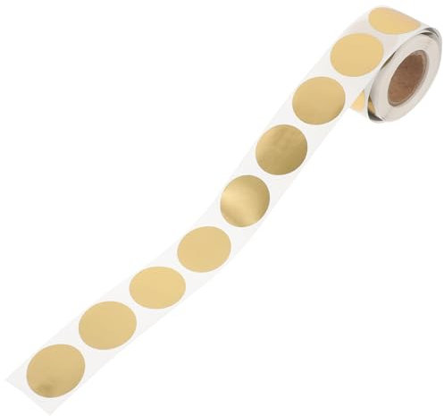 Parliky Runde Scratch off Aufkleber Klebeetiketten Diy Scratch Sticker Goldfarben Für Party Hochzeit Belohnungssystem Sticker