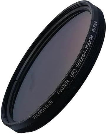 37mm Adjustable Infrared Pass X-Ray IR Fader IR Camera Lens Filter From 550nm To 750nm For Olympus E-PL10, E-PL9, E-PL8, E-PL7, E-PL6 Camera With Olympus M. Zuiko Digital 45mm f/1.8 Lens