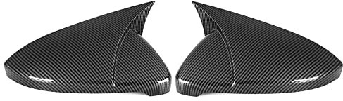 Rückspiegel Abdeckkappe Für VW Für Golf MK6 MK7 7,5 2009–2020 2 Stück Seitliche Rückspiegel-Abdeckkappen Auto Spiegelkappen(7 Carbon Look)