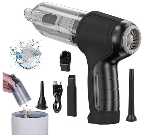 Wireless Handheld Car Vacuum Cleaner, Wireless Rechargeable Best Lightweight Vacuum Strong Cleaning Power Powerful Car Vacuum, For Car,Office And Home Cleaning,Black