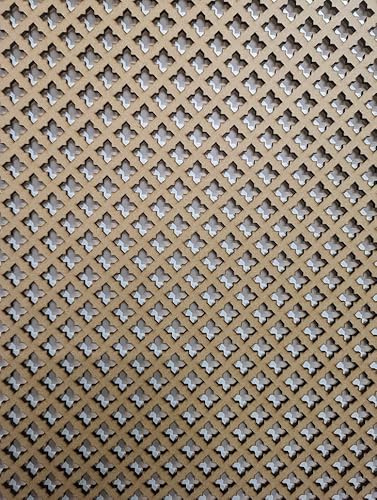 Grille de protection pour radiateur en bois découpé au laser - 6 mm d'épaisseur - En MDF - Motif croix KZ2 - Panneau de séparation mural - Taille des mailles (1200 mm x 620 mm) - Fabriqué au