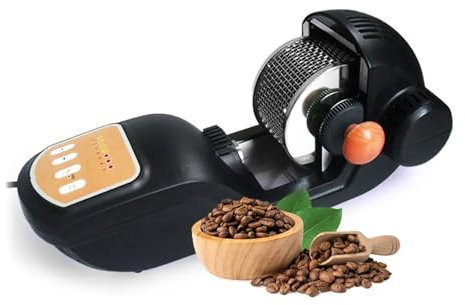XCSCUK Portable Hot Air Coffee Roaster, 1600W Automatic Coffee Bean Roaster,with Adjustable Concentration, for Home, Restaurant