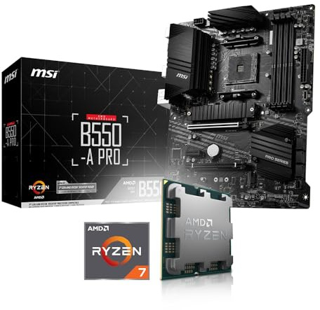 Aufrüst-Kit Bundle Ryzen 7 5700G 8X 3.8 GHz Prozessor, MSI B550-A Pro Mainboard (zusammengebaut inkl. Bios Update + Funktionskontrolle)