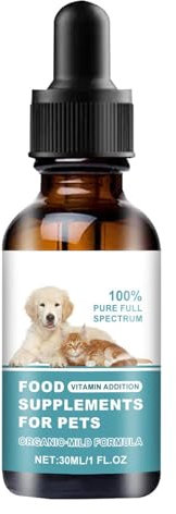 Pet Supplements for Dogs - Pet Body Support Supplement - 30ml Nutrition Supplement for Dogs and Cats, Efficient Food Supplement for Pet