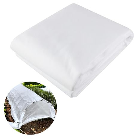 BUCOMTU Gartenvlies für Pflanzen,Wachstumsvlies für Beete,1.5mx10m,Durchlässig und fest, UV-beständig - Gefrierbruchfest, Schädlings- und unkrautresistent