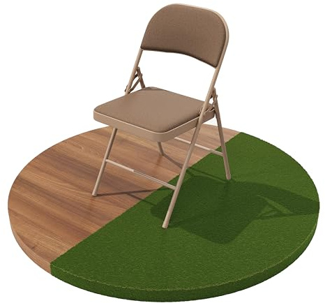 Build Rapido Folding Chair � Padded Metal Chair with Cushioned Seat, Foldable Steel Frame � Indoor Outdoor Guest Seating (Brown)