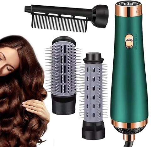 Miyanvuo Rizador De Aire | Secador Alisador Potente 3 Velocidades - Estilizador 900W Multifuncional Plancha para Voluminizado y Secado en Hogar Viaje Estilizado Acabado