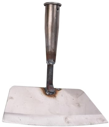 NUOBESTY Bêche De Jardinage en Acier Forgé Blanche Résistante à La Rouille pour Désherbage Domestique, Outil Manuel Polyvalent Ergonomique Léger pour Plantation Et Entretien Extérieur