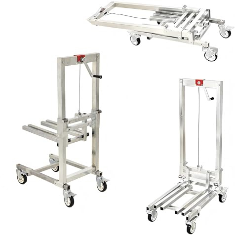 Leichter Windenstapler, manueller Hubwagen, 60 kg Tragkraft, klappbarer Lastkran, multifunktionaler Palettenhubwagen
