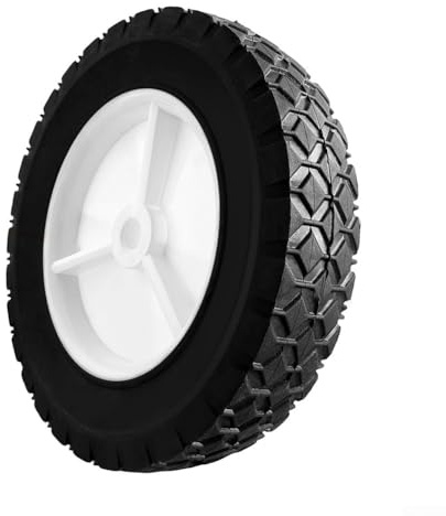 Ruota di ricambio da 20,3 cm per tosaerba Craftsman, troy-bilt, radio Flyer Wagon e Weber BBQ Grill, compatibile con Oregon 72-108, pneumatico in plastica per carrello multiuso (1 pezzo)