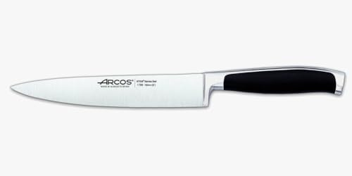 Arcos Cuchillo cocina laerie Kyoto - Hoja Acero Inoxidable forjado Nitrum 6 - Mango negro polioximetileno (POM) - Elegante y duradero (7'')