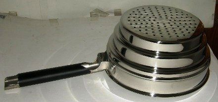 Cookware company - Dampfgarer - Dampgareinsatz & Sieb - 10 cm hoch - passend für Töpfe mit Ø 16 cm, 18 cm, 20 cm