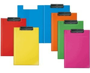 VELOFLEX 6 x Clipboard Velocolor A4 PVC für 100 Blatt Sortiert
