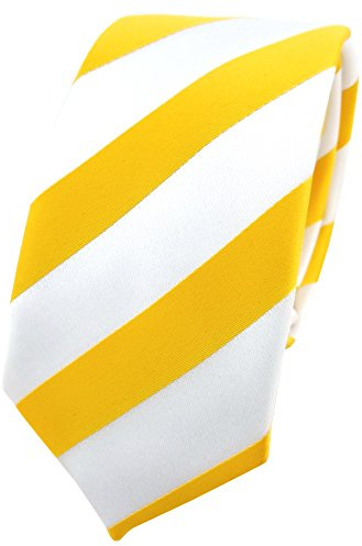 TigerTie - schmale Designer Krawatte in gestreift