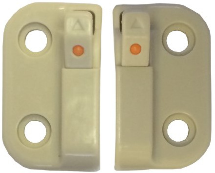 Vision Hardware One Pair of White Window Opening Control Device 1775FM-BEIGE