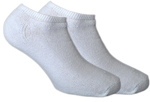 Fontana Calze, 12 par frotté herrstrumpor 100 % bomull spöksko, Vit, 45-47 EU