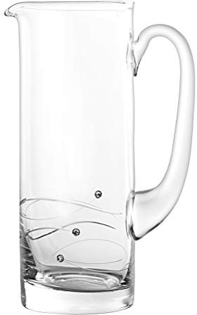 BARSKI – Handgefertigtes Glas – Sparkle – Krug – verziert mit echten Swarovski Diamanten – in Geschenkverpackung – 33 oz – Made in Europe