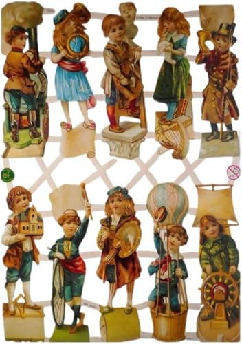 Glanzbilder EF 7320 musizierende Kinder Musik Posiebilder Deko 800