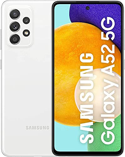 Samsung Galaxy A52 5G - Blanc - 128GB - Smartphone Android débloqué - Version Française - Ecouteurs inclus