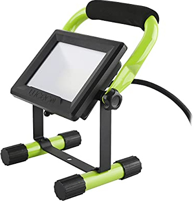Luceco Foco de Trabajo LED 20W, Luz Portátil IP65 Impermeable, Lampara Portátil para Obras, Jardines, Automóviles, Garajes,