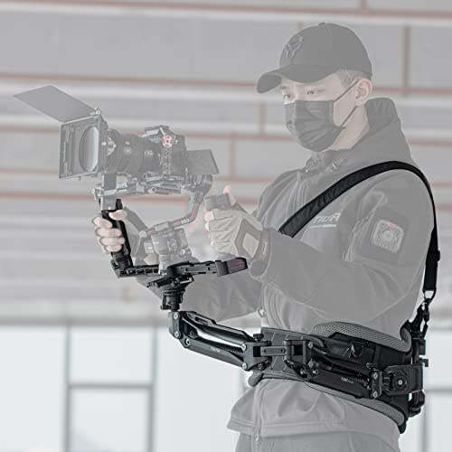 TILTA Float Système de Support à Double poignée pour cardan DJI RS2 avec poignée de télécommande RS2, Support d'alimentation à Double poignée, Gilet de Soutien et Bras stabilisateur GSS-T03