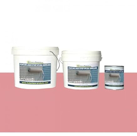 MATPRO Peinture Laque Epoxy Spécial Carrelage 20 Kg Utilisation professionnelle Rose