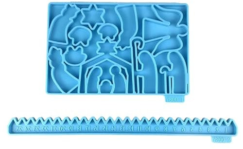 Advent Calendar Resin Mold Christmas Countdown Calendar Epoxy Mold For Resin Casting Holiday Party Home Decor Diy Crafts Advent Calendar Resin Mold