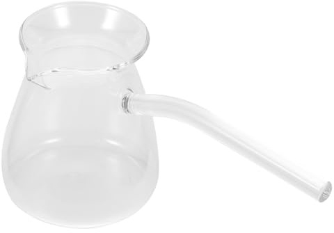 BESTonZON Théières En Verre 450 Ml Poignée Latérale Verre Épais Résistant à La Chaleur Compatible Radiateurs Céramiques Usage Maison Et Café