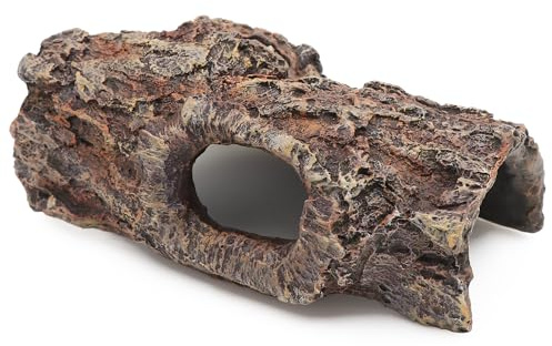AQUA KT Reptile Climbing Cork Bark Tree Hollow Log Snake Gecko Hide for Terrarium Amphibian Habitat Decoration