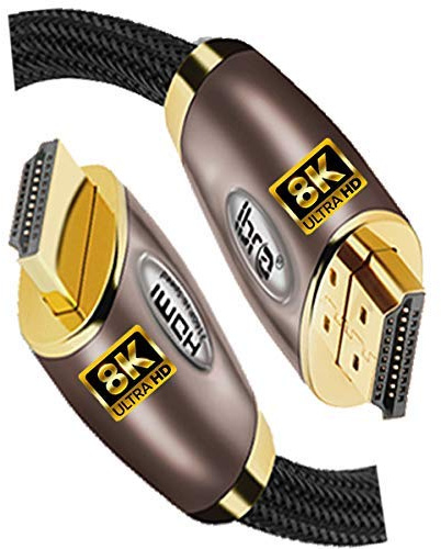 IBRA 2.1 HDMI Cable 8K, 10m Ultra HD Lead High-Speed Cord 48Gbps Supports 8K@60HZ 4K@120HZ 4320p Compatible with Fire TV 3D Support Ethernet Function 8K UHD 3D-Xbox PlayStation PS3 PS4 PC - RED